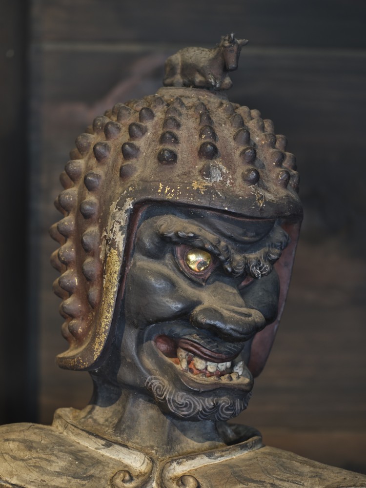 水彩画「十二神将像寅神将」 真達羅大将立像（寅）（十二神将立像のうち）｜奈良国立博物館